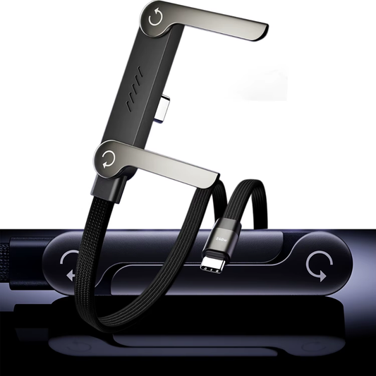 Cable resistente de 240W carga rápida con soporte versátil